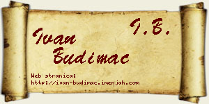 Ivan Budimac vizit kartica